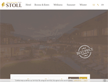 Tablet Screenshot of hotelstoll.com